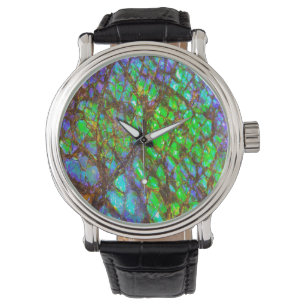 Montre Falln Peacock Ammolite