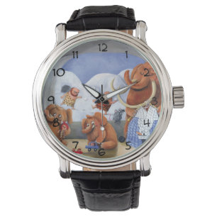 Montre Famille de mammouth laineux dans la période