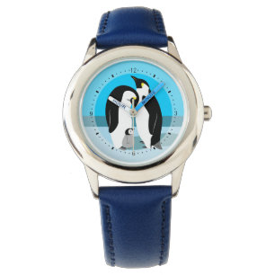Montre Famille Penguin Avec Bébé Penguin