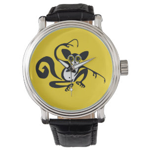 Montre Faune - AYE-AYE - Primate - Madagascar - Jaune