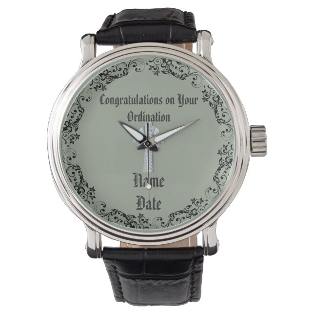 Montre Félicitations Cadeau Ordainment Ordainment Nouveau (devant)