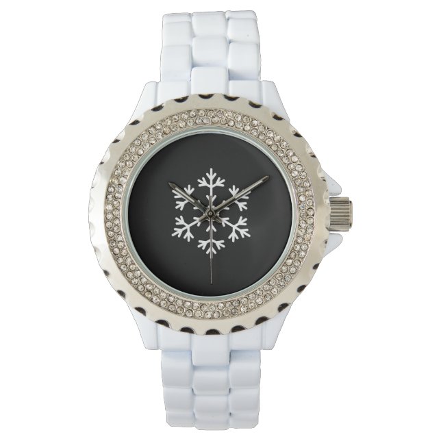 Montre féminine de flocon de neige (devant)