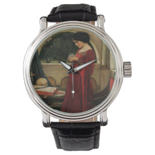 Montre Femme à la boule de cristal, peinture de Waterhous