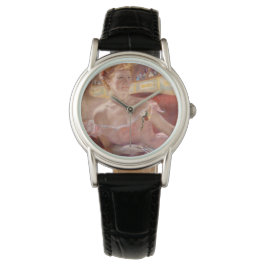 Montre Femme avec un collier de perle à l'Opéra