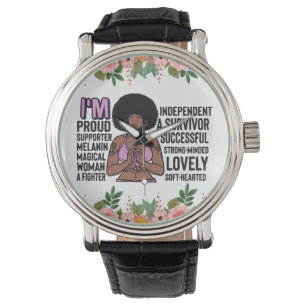Montre Femme chrétienne noire Melanin Femmes Priez