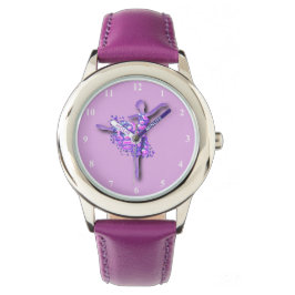 Montre Femme danseuse de ballet Ballerina Watch - Violet