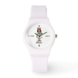 Montre Femme Nurse (Brunette) Watch Ajouter un nom!