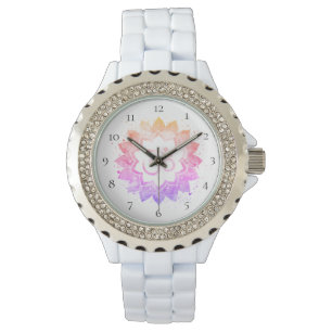 Montre *~* Femme Om Aum Fleur Lotus Mandala Nouvel Âge