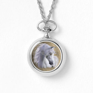 Montre Femmes Arabes d'acier inoxydable de cheval, style