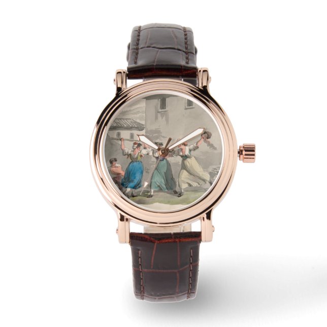 Montre Femmes combattant à Rome, Italie (Scène historique (Recto)