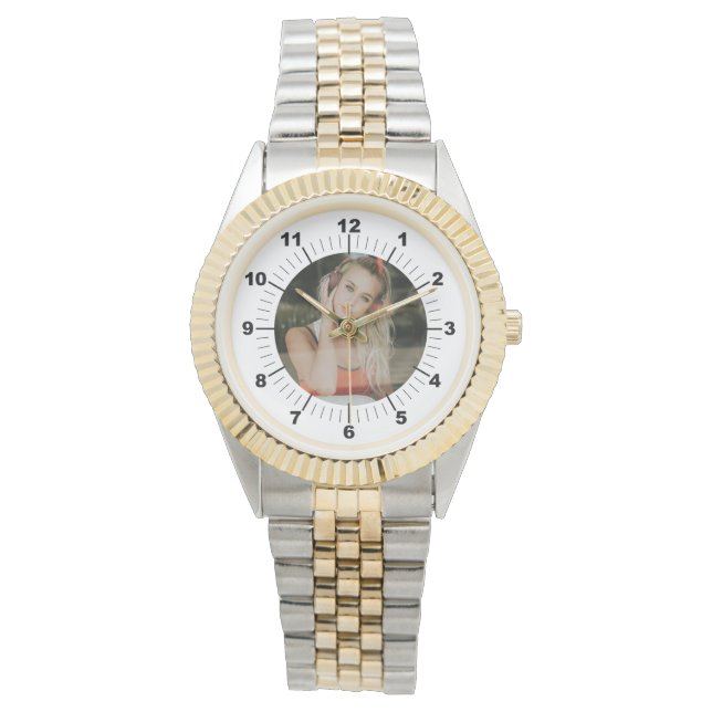 Montre Femmes - Personnalisé - Bracelet Deux Tons (devant)
