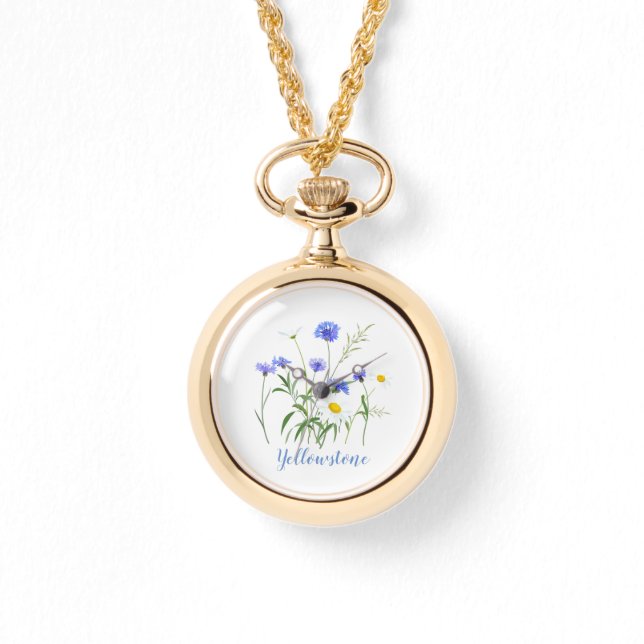 Montre Femmes Wraparound Watch Yellowstone Fleurs sauvage (Recto)