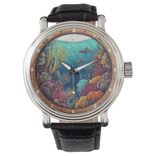 Montre Fenêtre nautique Rêve de mer profonde Marine sous-
