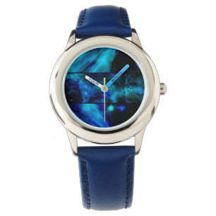 Montre Fenêtre vers une surveillance Nebula Espace Bleu