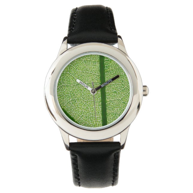 Montre Fermer la feuille verte (devant)