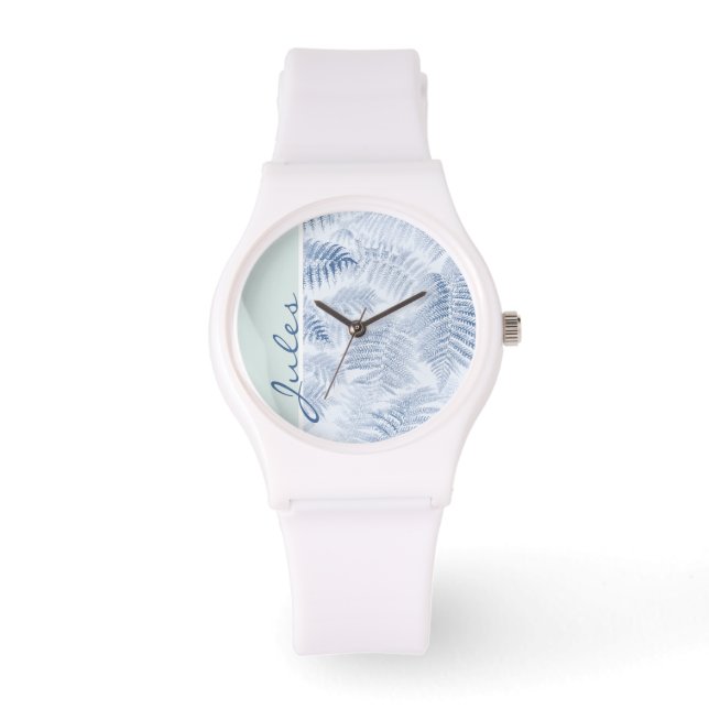 Montre Fermes bleues sereines vertes (Recto)