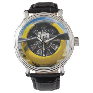 Montre Fermeture de l'hélice à hélice jaune simple