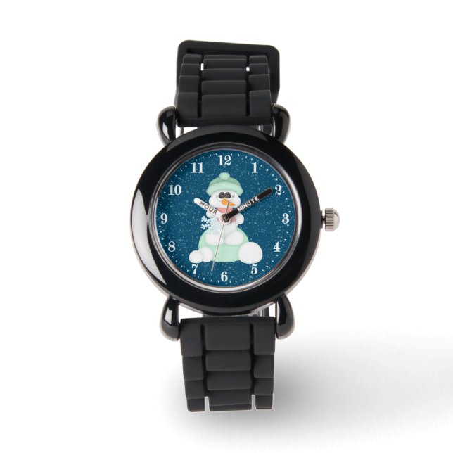 Montre Festif Noël bonhomme de neige (Recto)