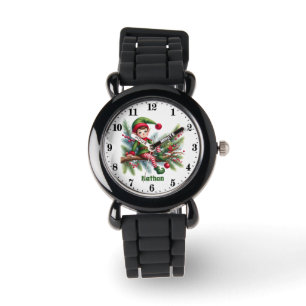 Montre Festif Noël garçons elf ajouter nom