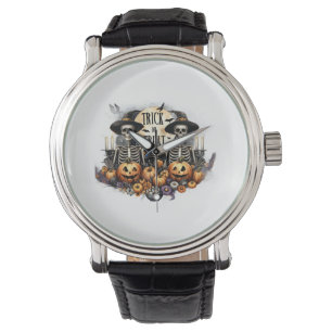 Montre festive de squelette