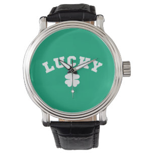 Montre Fête de la Saint-Patrick Trèfle Chanceux