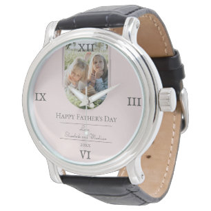 Montre Fête des pères photo Arch moderne   Rose