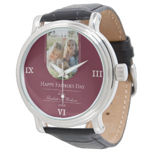 Montre Fête des pères photo Arch moderne   Rouge