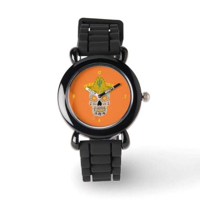 Montre Fête mexicaine du crâne mort (Recto)