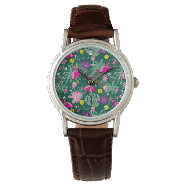 Montre 🤩 Fête tropicale au pickleball, (devant)