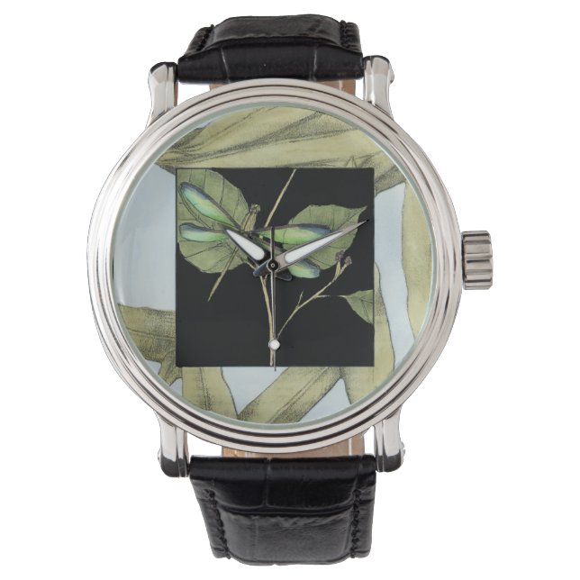 Montre Feuilles à l'instigation de la libellule par Jenni (devant)
