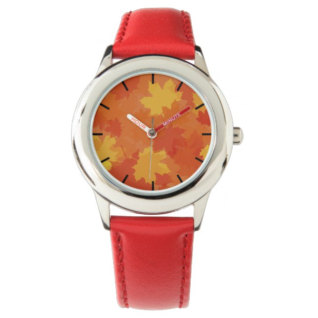 Montre Feuilles automnales (devant)
