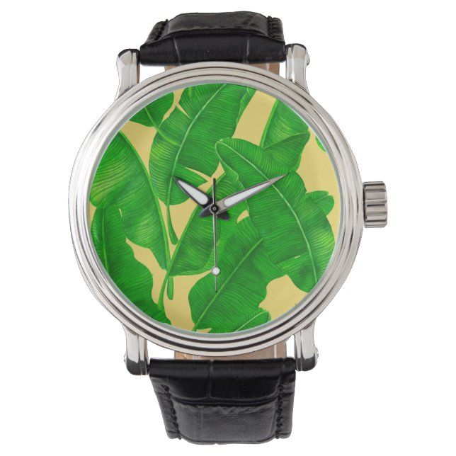 Montre Feuilles de bananes (devant)