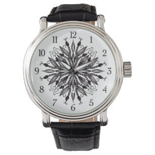 Montre Feuilles Et Serpents De Mandala Gothique
