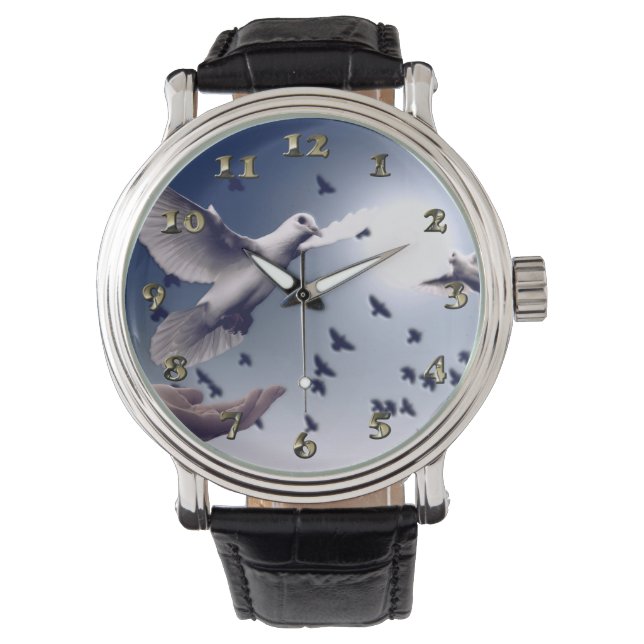 Montre Fiducie de la main de la colombe (devant)