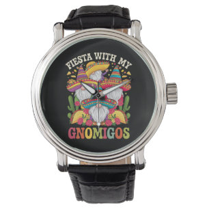 Montre Fiesta Avec Mes Gnomigos Gnome Cinco De Mayo