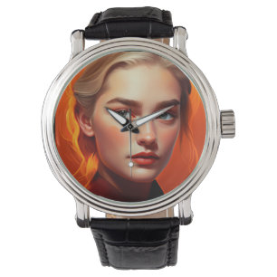 Montre Fille aux yeux bleus