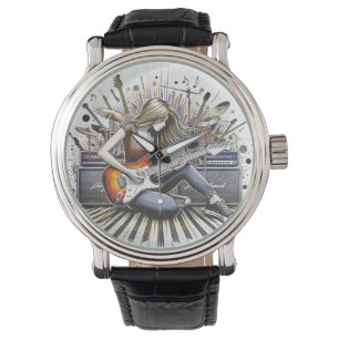Montre Fille avec des vibes musicales