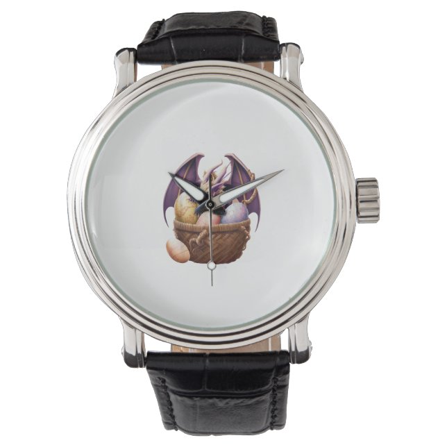 Montre Fille du dragon amoureuse collectant des œufs de P (devant)
