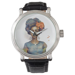 Montre Fille forte Histoire noire forte Afrique