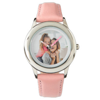 Montre Fille mère personnalisée correspondant cadeau uniq