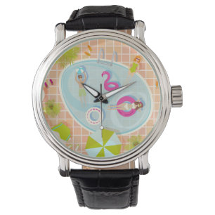 Montre Filles en bikini et garçons jouant à un jeu de pis