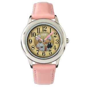 Montre Filles personnalisées Nom Parties scintillant Sang