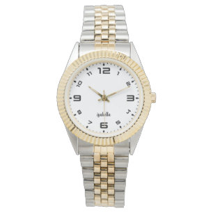 Montre Filles personnalisées Nom Parties scintillant Stra