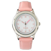 Filles personnalisées Nom Pink Strap