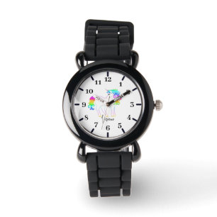 Montre Filles Unicorn Parties scintillant argent