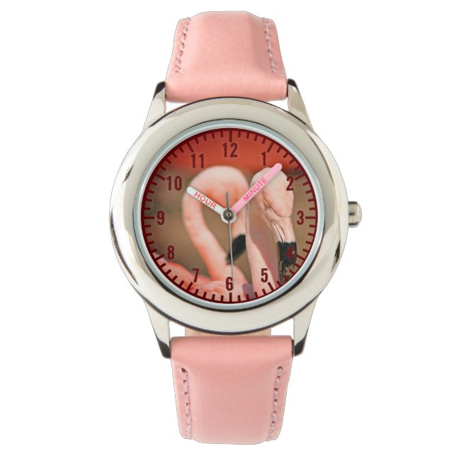 Montre Flamant rose (devant)
