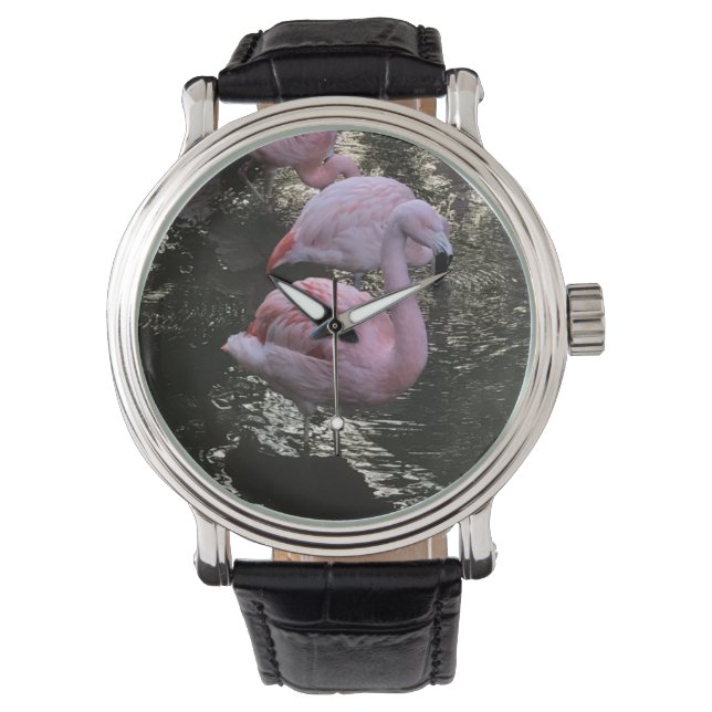 Montre Flamant rose (devant)