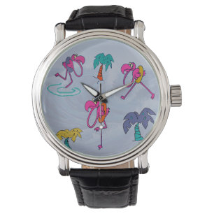 Montre Flamant rose Beach