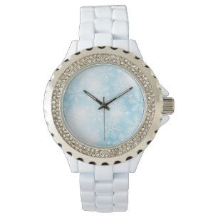 Montre Flammes de neige et lumières bleues
