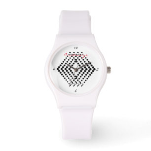 Montre Flèches à pulsion demi-tonique Abstraites Chevro